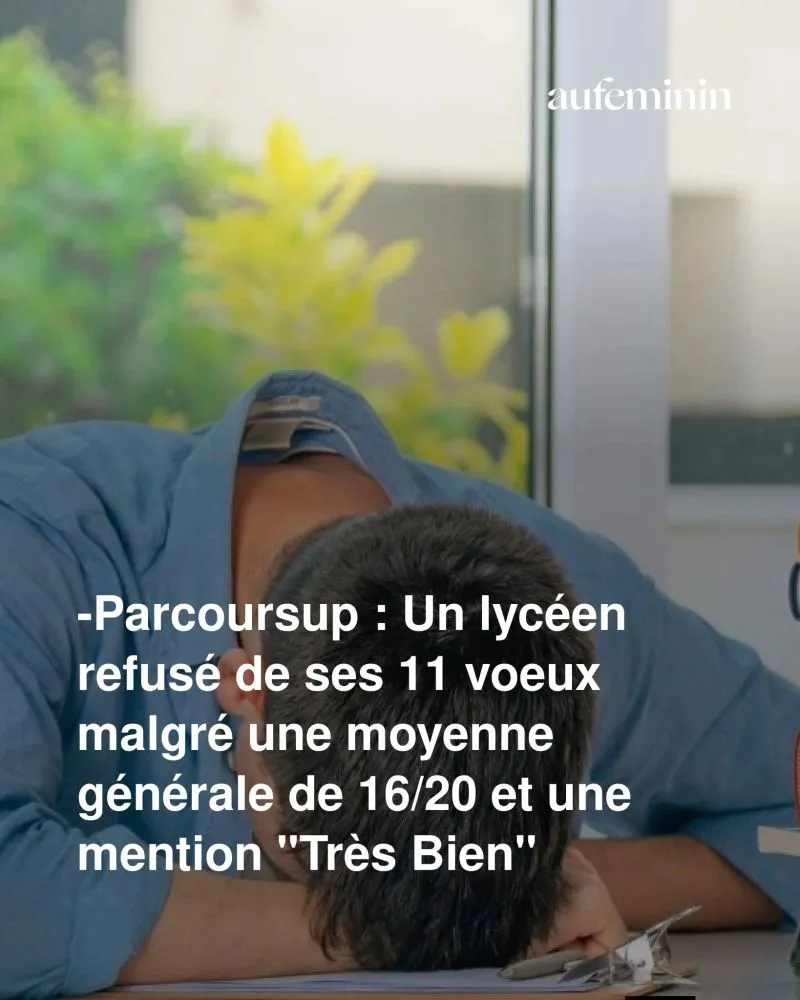 Illustration du post LinkedIn : ✅ Parcoursup : il a 16/20 au bac, mais ses 11 voeux sont tous refusés