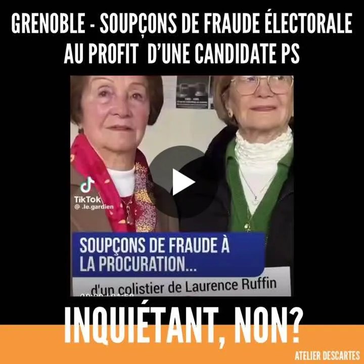 Illustration du post LinkedIn : ❗ Fraude électorale à Grenoble lors du 1er tour des municipales 2026